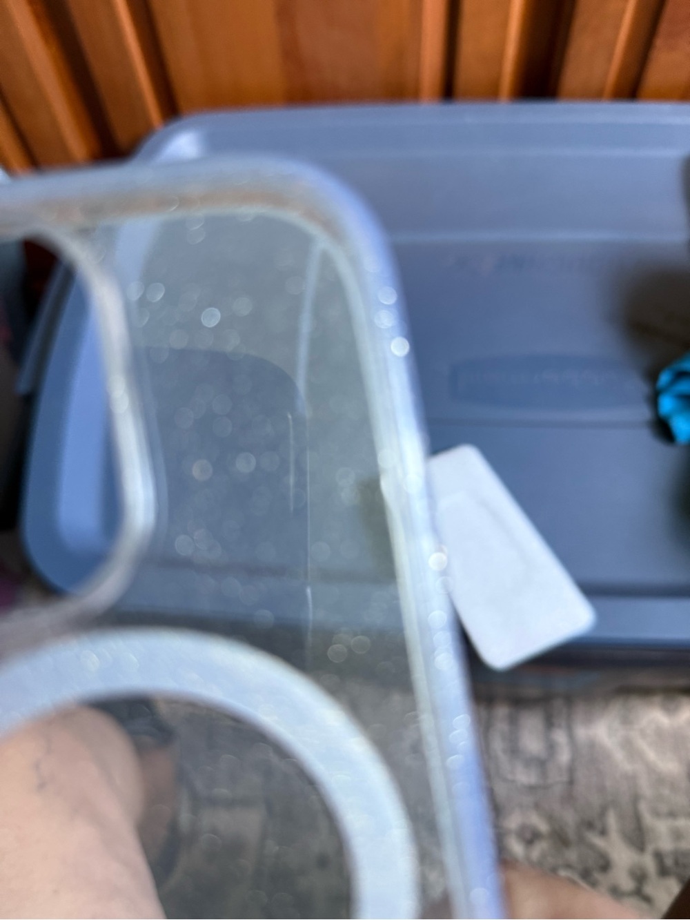 a clear glitter MagSafe phone case featuring embedded magnetic charging - Picture 2 of 3